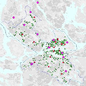 Datacenters, Area nods and Access nods