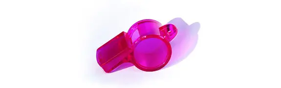 En rosa visselpipa
