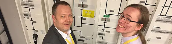 Marcus Örnstedt, Sitemanager på Stokab tillsammans med Kevin Wenström - Stokabs första Tekniksprångare