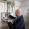 Projektörer i möte vid förläggningsplats